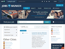 Tablet Screenshot of jobsinmunich.com